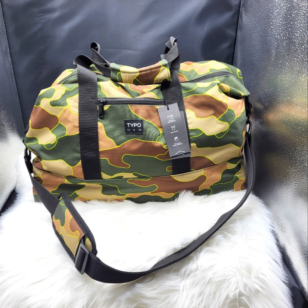 Camo duffle bag